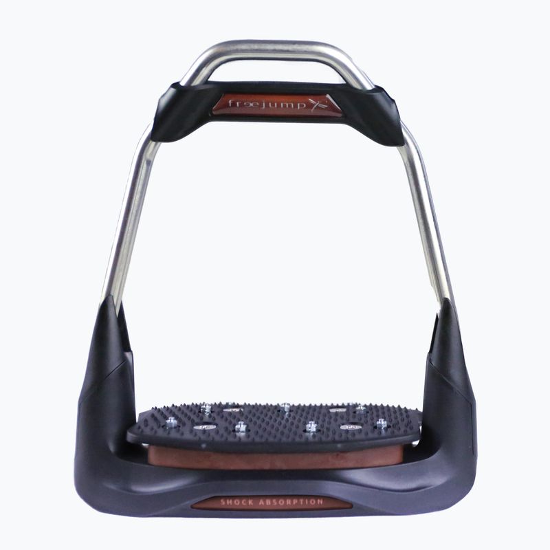 Freejump Airs brown and black F01710 stirrups