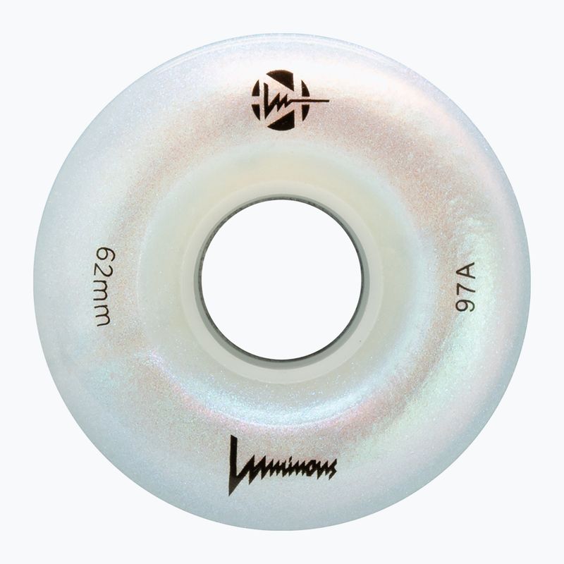 Roller skate wheels FR Skates Luminous Led Quad Wheel 62mm/97A X4 white pearl 3