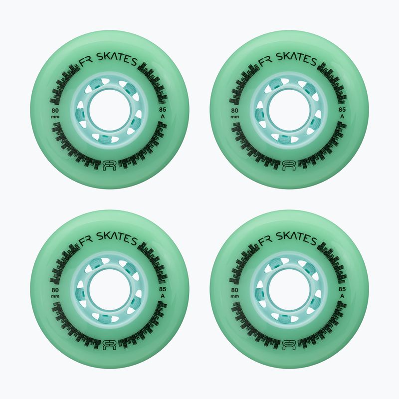 Roller skate wheels FR Skates Downtown Wheel 80mm/85A X4 mint/mint 2
