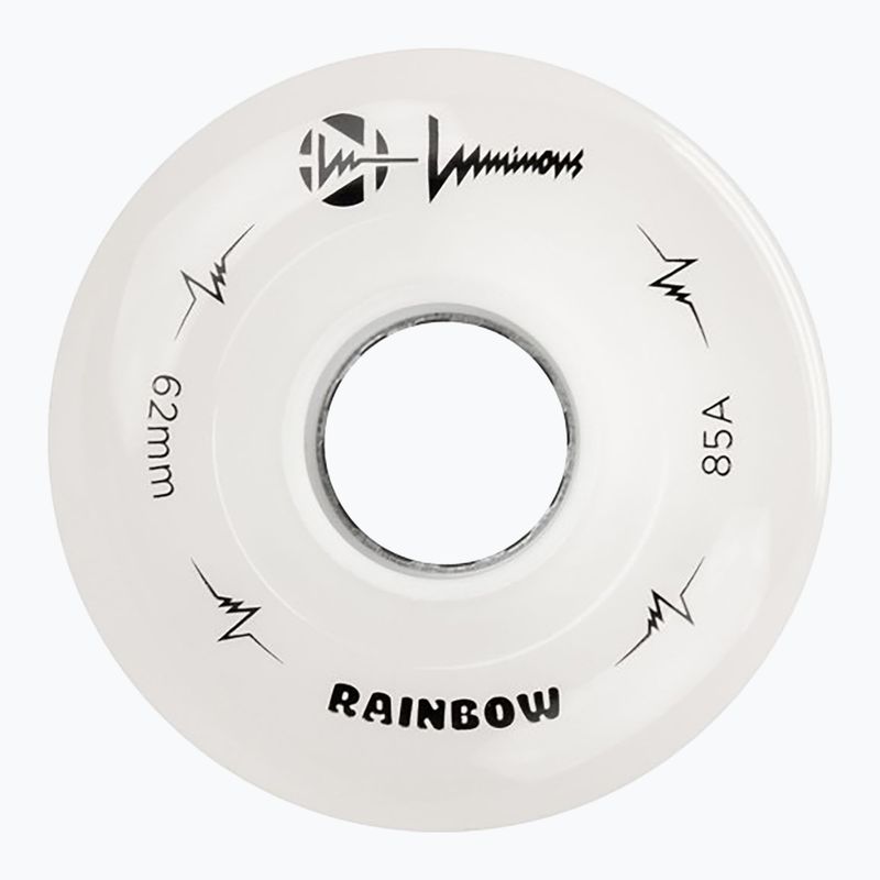 Roller skate wheels FR Skates Luminous Led Quad Wheel 62mm/85A Sixies 6LED X4 rainbow/white 3