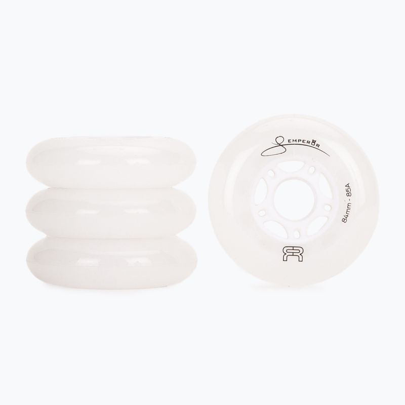 Roller skate wheels FR Skates Downtown Wheel 84mm/85A Emperor X4 natural/white 2