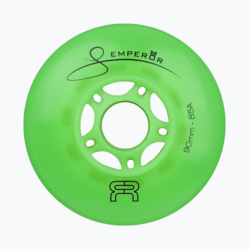 Roller skate wheels FR Skates Downtown Wheel 90mm/85A Emperor X4 green 2