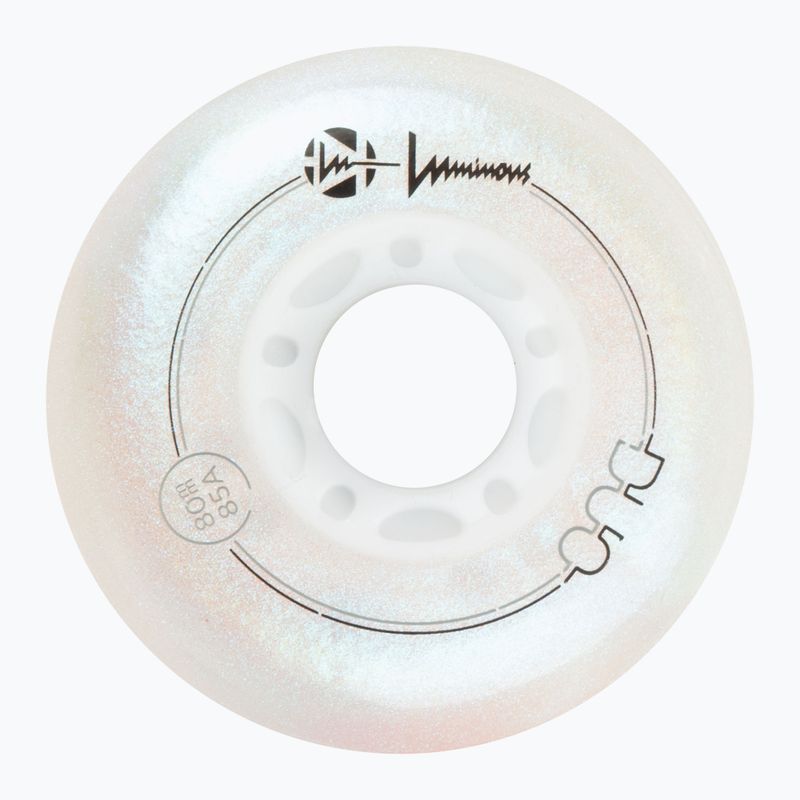 Roller skate wheels Luminous Led Wheels Duo 80mm/85A X4 white/pearl 3