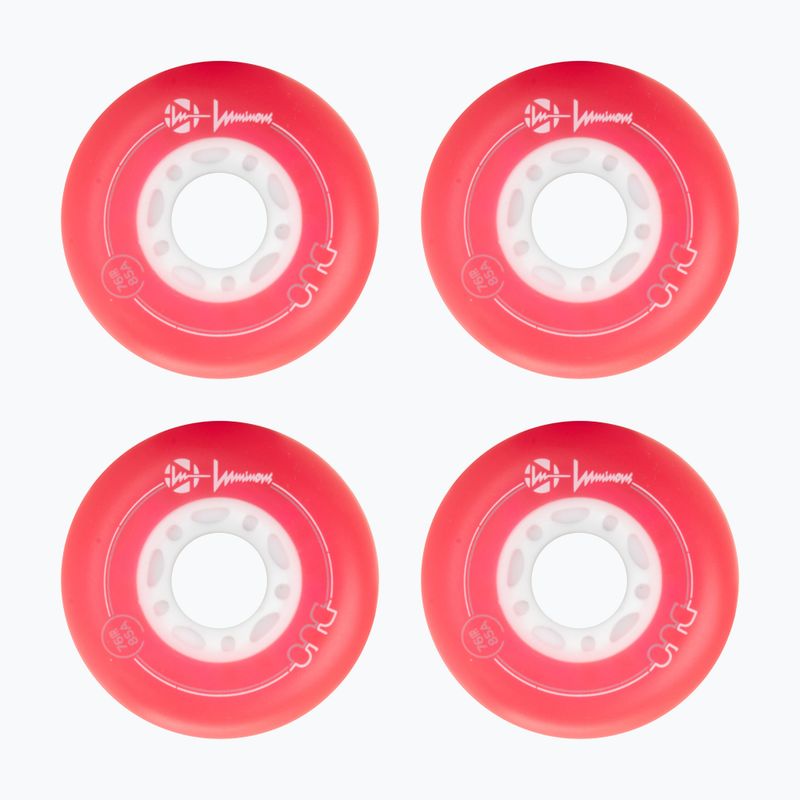 Roller skate wheels Luminous Led Wheels Duo 76mm/85A X4 red/blue 2