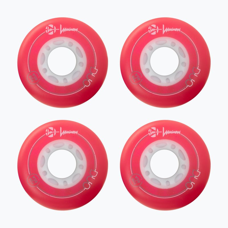 Roller skate wheels Luminous Led Wheels Duo 72mm/85A X4 red/blue 2