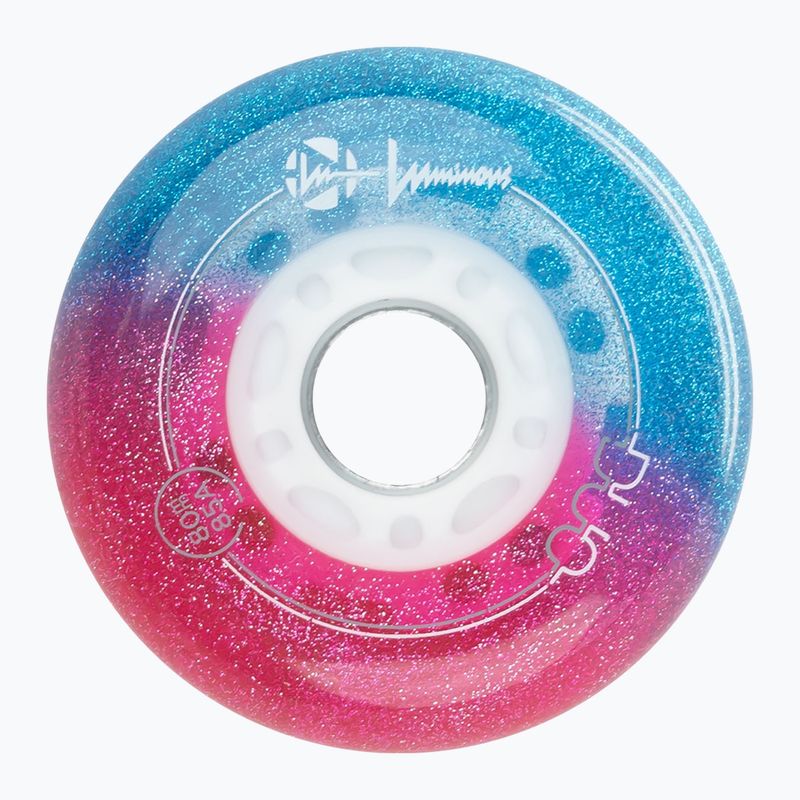 Roller skate wheels Luminous Led Wheels Duo 80mm/85A X4 galaxy/purple 3