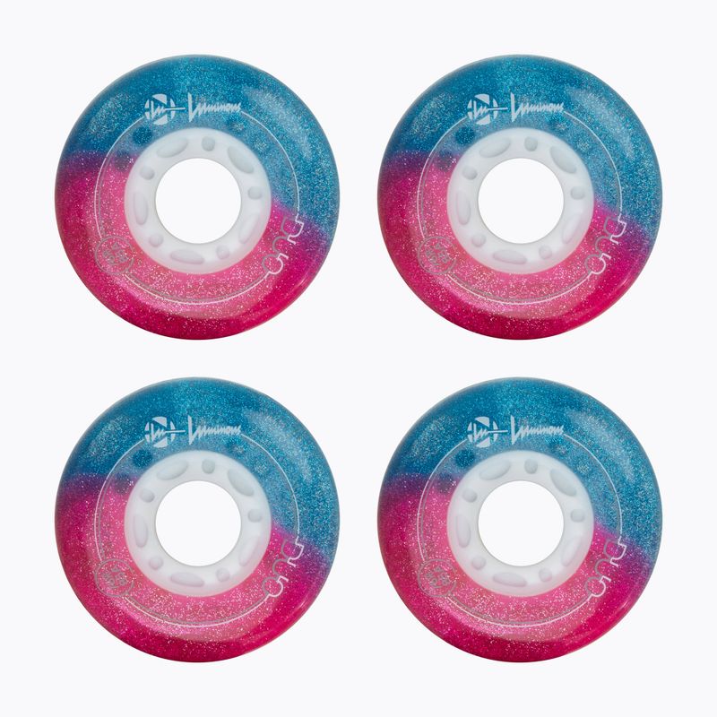 Roller skate wheels Luminous Led Wheels Duo 76mm/85A X4 galaxy/purple 2
