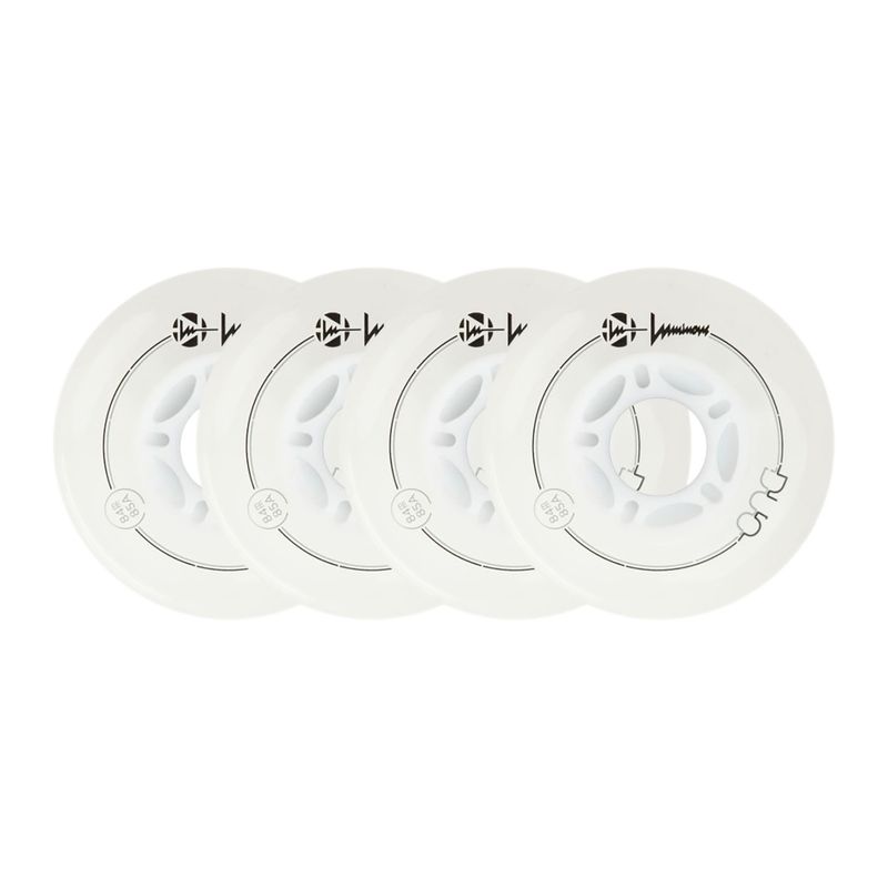 Roller skate wheels Luminous Led Wheels Duo 84mm/85A X4 white/blue 6