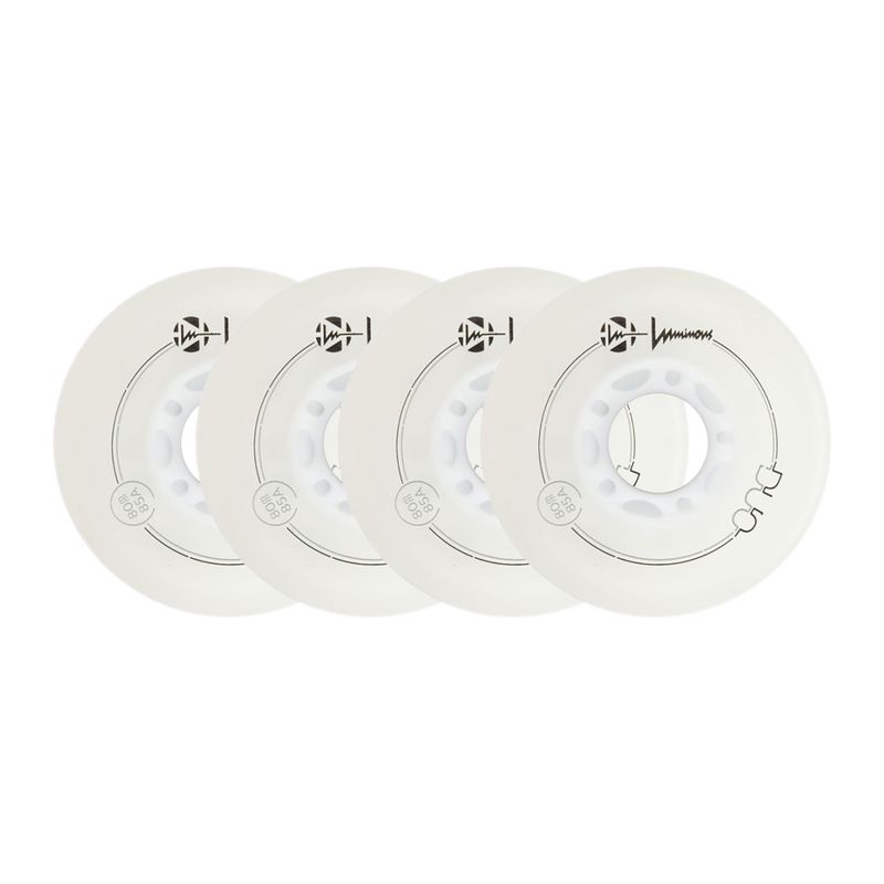 Roller skate wheels Luminous Led Wheels Duo 80mm/85A X4 white/blue 6
