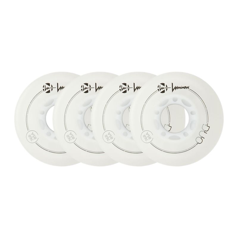 Roller skate wheels Luminous Led Wheels Duo 76mm/85A X4 white/blue 6