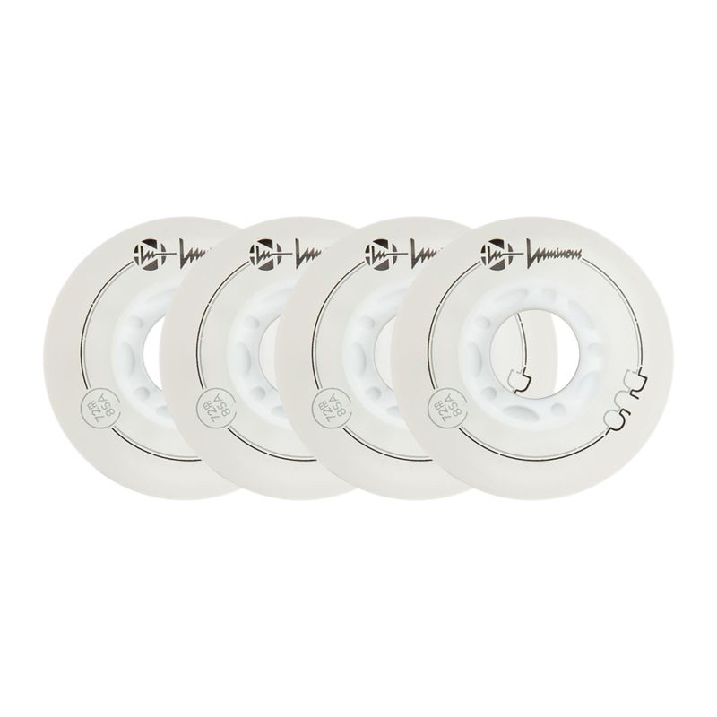 Roller skate wheels Luminous Led Wheels Duo 72mm/85A X4 white/blue 6
