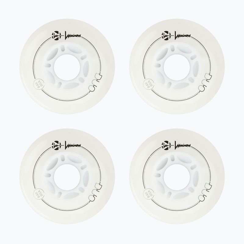 Roller skate wheels Luminous Led Wheels Duo 84mm/85A X4 white/red 2