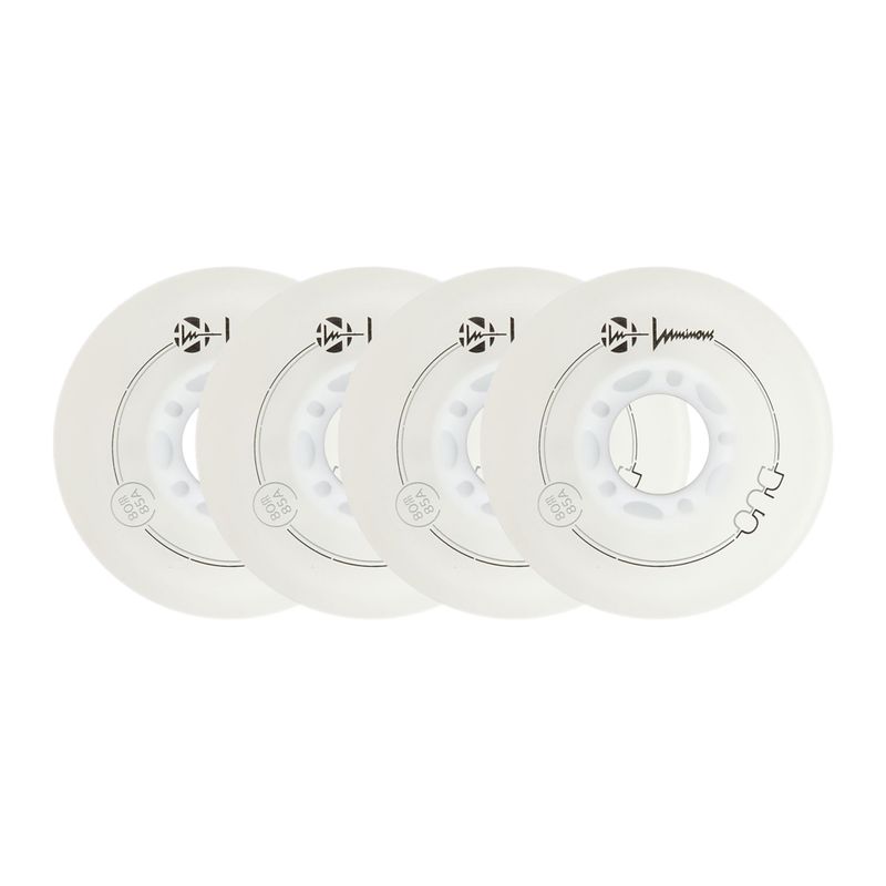 Roller skate wheels Luminous Led Wheels Duo 80mm/85A X4 white/red 6