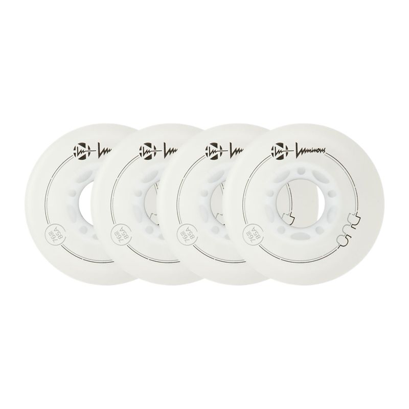 Roller skate wheels Luminous Led Wheels Duo 76mm/85A X4 white/red 6
