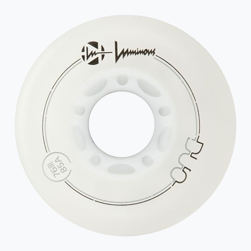 Roller skate wheels Luminous Led Wheels Duo 76mm/85A X4 white/red 3