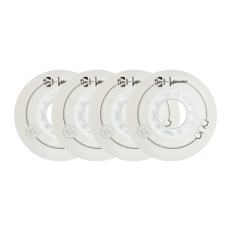 Roller skate wheels Luminous Led Wheels Duo 72mm/85A X4 white/red 6