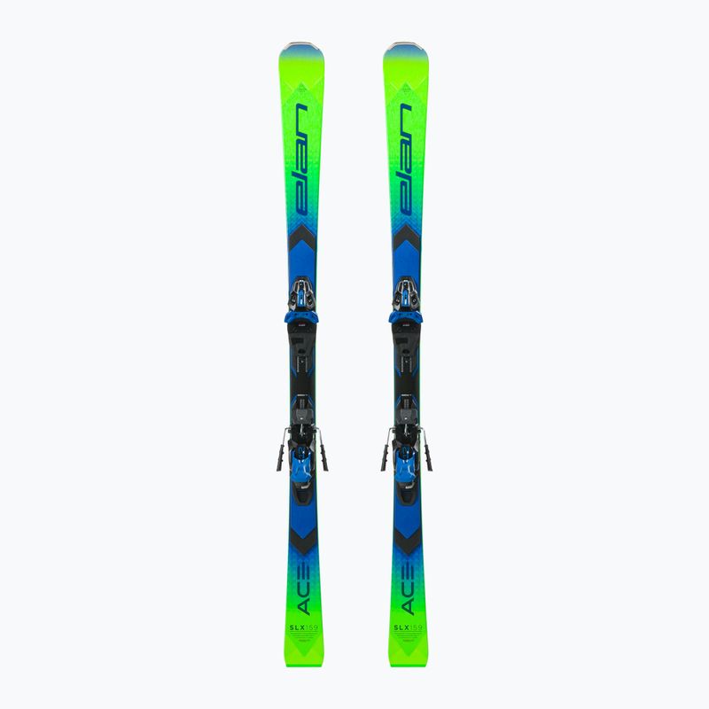 Elan Ace SLX Fusion + EMX 12 downhill ski green-blue AAKHRD21