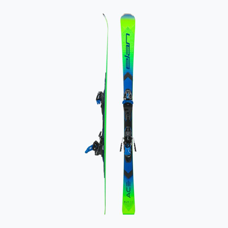 Elan Ace SLX Fusion + EMX 12 downhill ski green-blue AAKHRD21 2