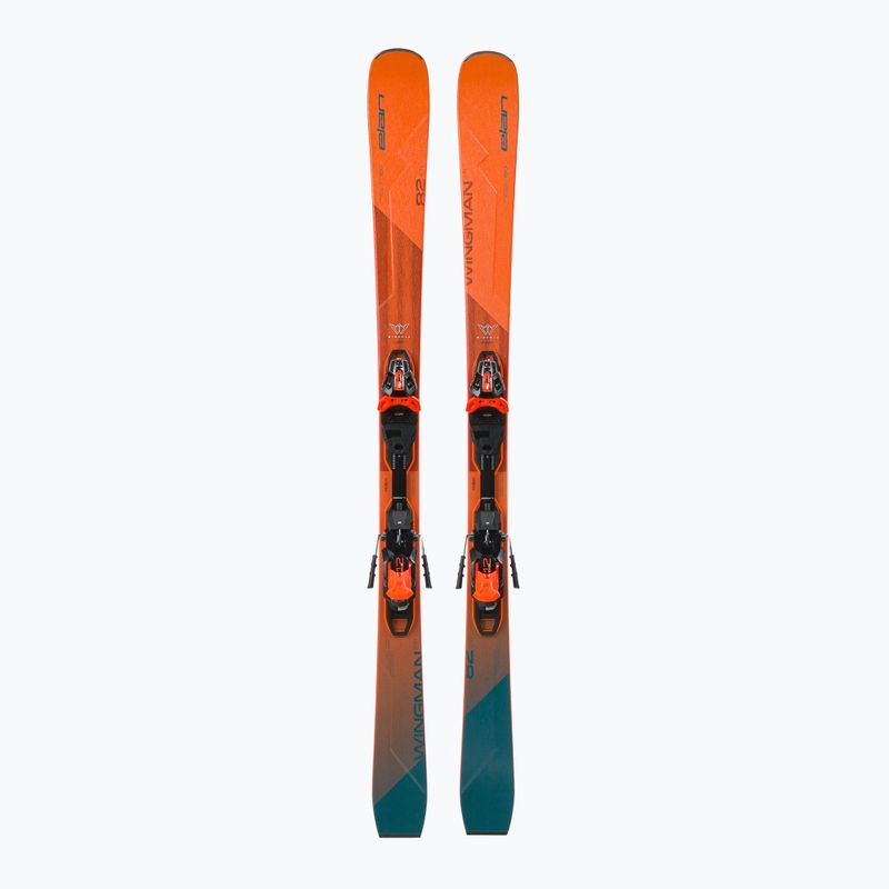 Elan Wingman 82 CTI Fusion + EMX 12 orange-blue downhill ski ABBHBT21