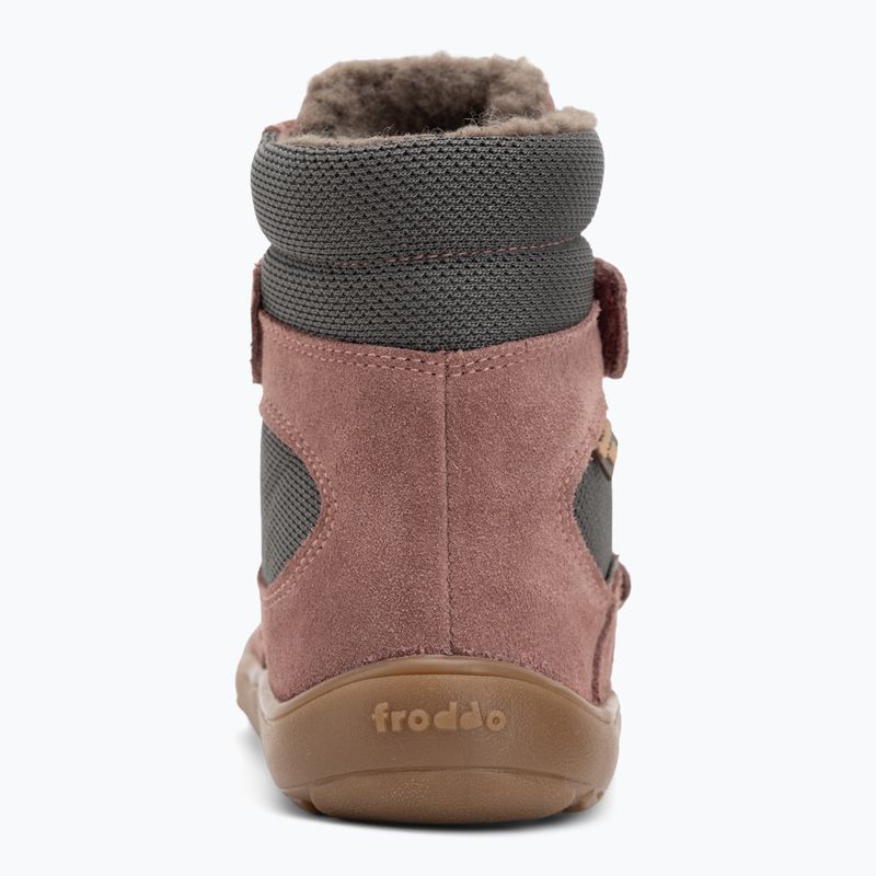 Children's barefoot snow boots Froddo Tex Winter grey/pink 6
