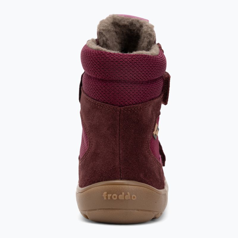Children's barefoot snow boots Froddo Tex Winter bordeaux 6