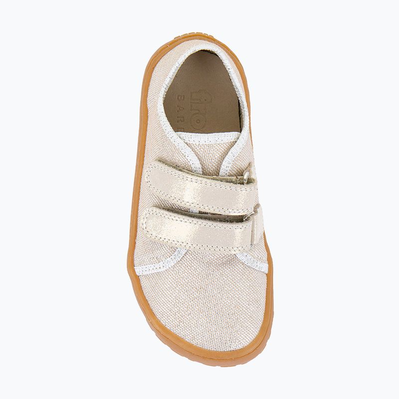 Children's barefoot shoes Froddo Canvas gold shine 6