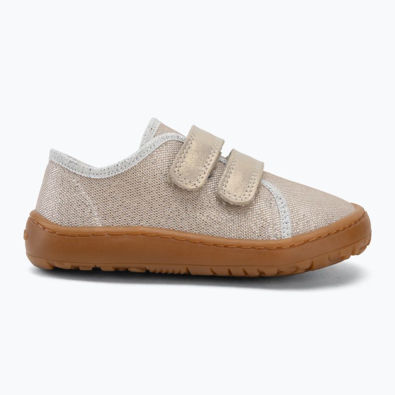 Children's barefoot shoes Froddo Canvas gold shine 2