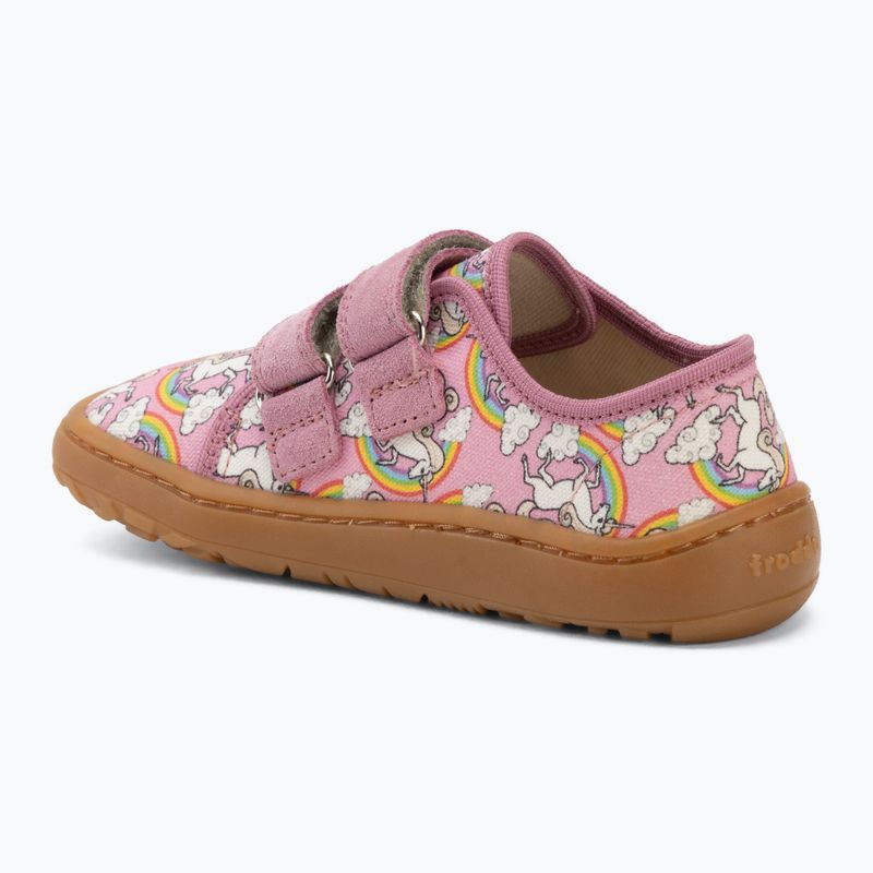 Children's barefoot shoes Froddo Canvas white/pink 3