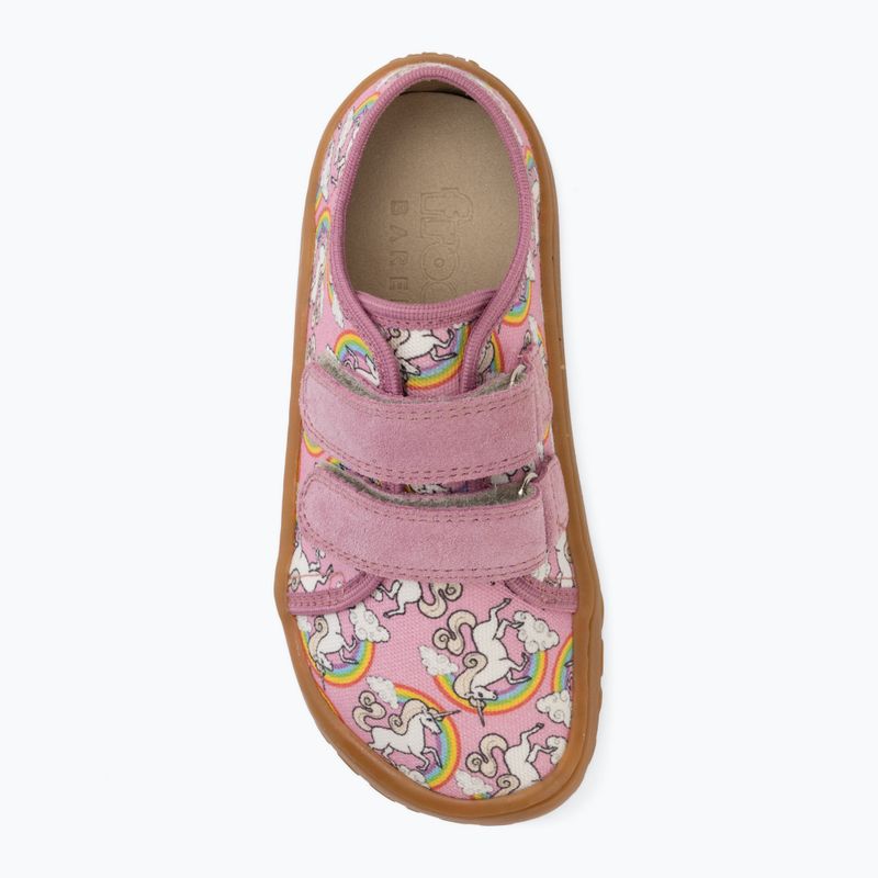Children's barefoot shoes Froddo Canvas white/pink 5