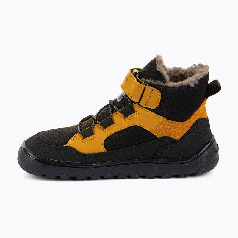 Children's barefoot snow boots Froddo Barefoot Up Path Tex black/yellow 3