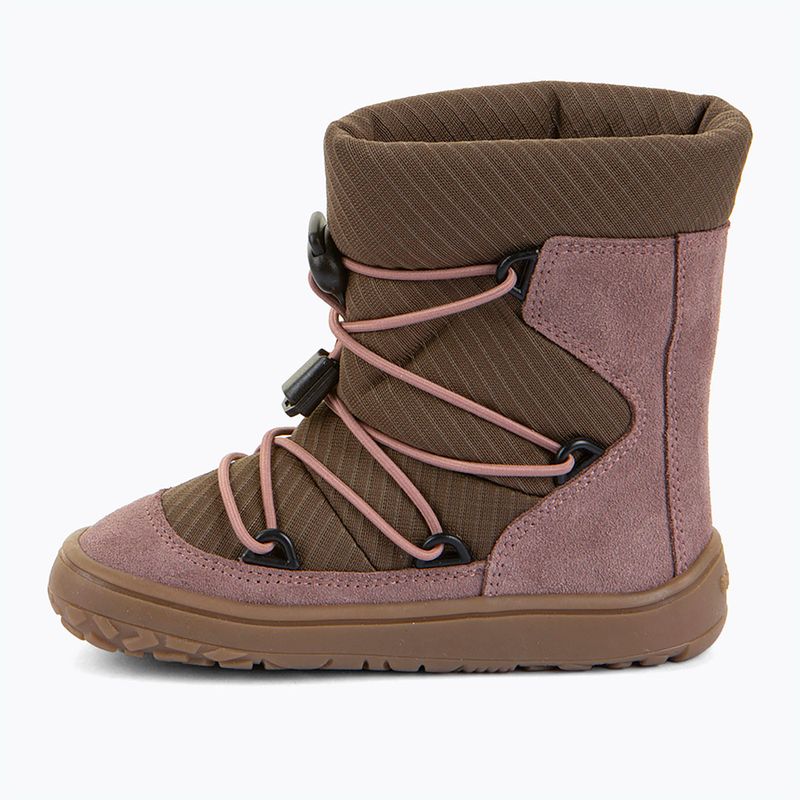 Children's barefoot snow boots Froddo Barefoot Tex Track Wool dark pink 2