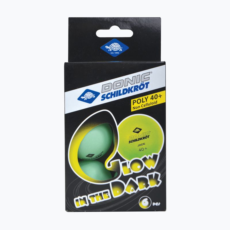 Donic-Schildkröt Glow In The Dark Poly 40+ 6pcs glow table tennis balls. 3