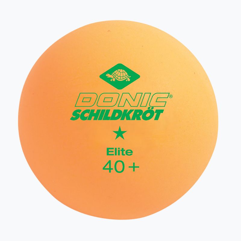 Donic-Schildkröt 1-Star Elite Poly 40+ 6pc table tennis balls white/orange 3