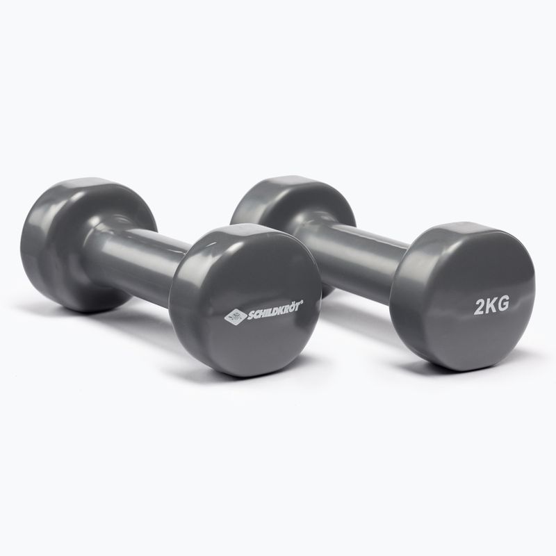 Schildkröt set Vinyl Dumbbells grey 960006