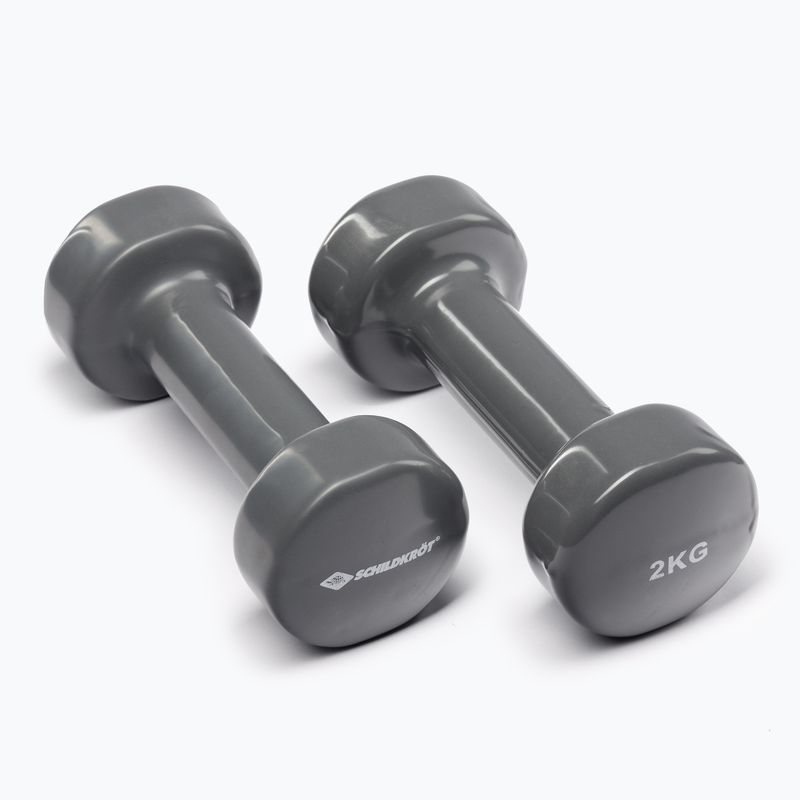 Schildkröt set Vinyl Dumbbells grey 960006 2