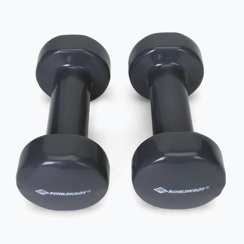 Schildkröt set Vinyl Dumbbells 3kg black 960007 3