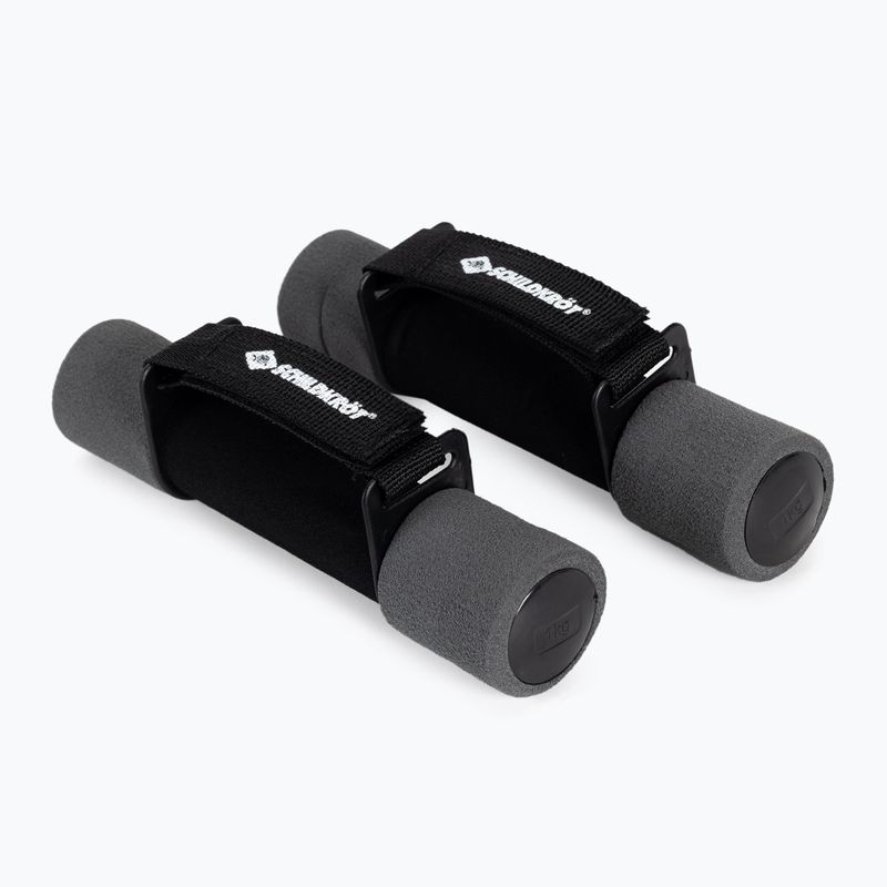 Schildkröt dumbbell set Soft Dumbbells 2 x 1 kg black/grey 960009 2