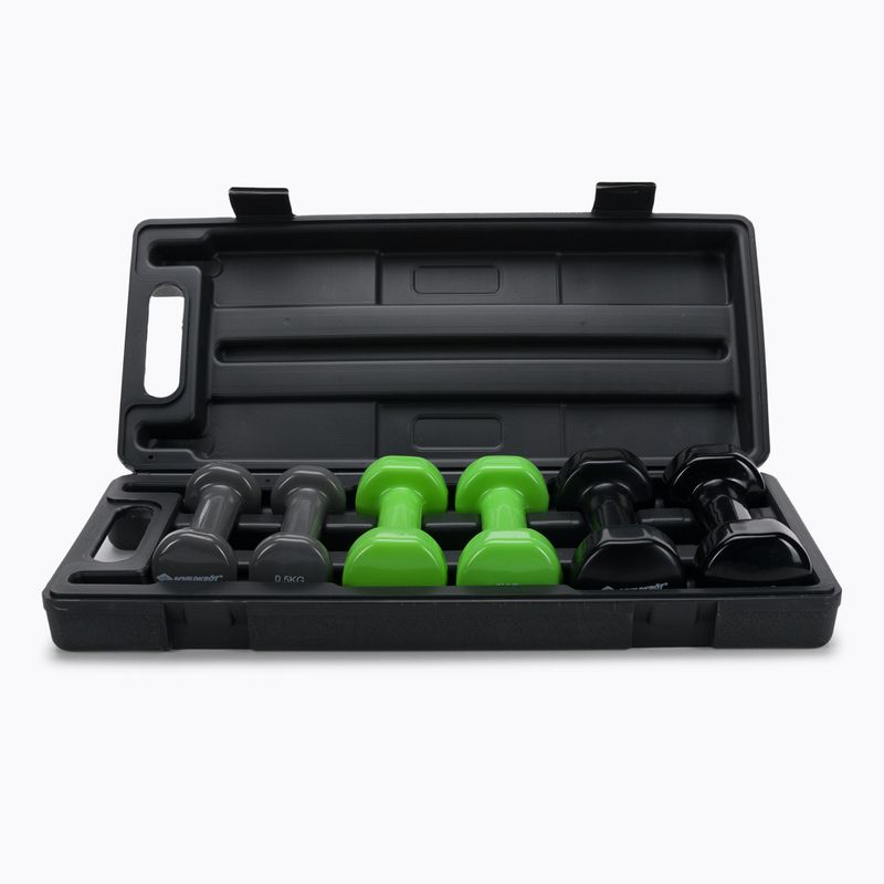 Schildkröt set Vinyl Dumbbells in Suitcase 960010 10