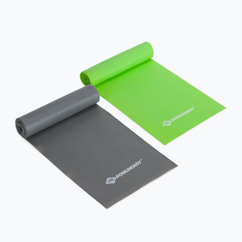 Schildkröt Exercise Rubber Set of 2 Resistance Bands black and green 960120 2