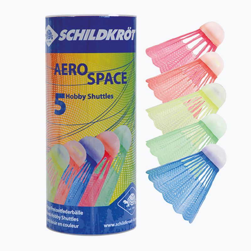 Schildkröt Aero Space badminton shuttlecocks 5 pcs multicolour
