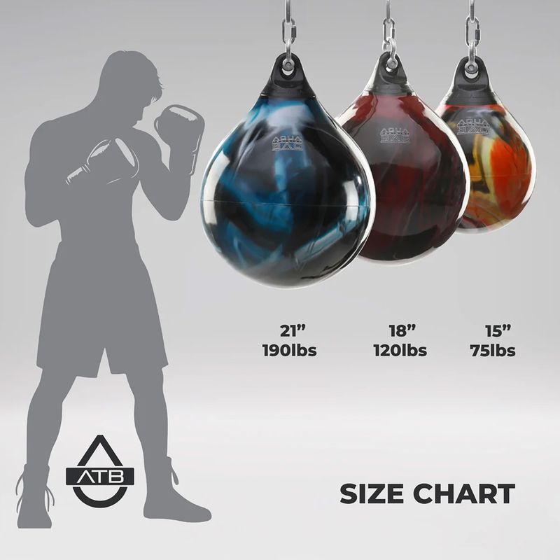 Boxing pear Aqua Training Bag Punching Bag 21" red 4