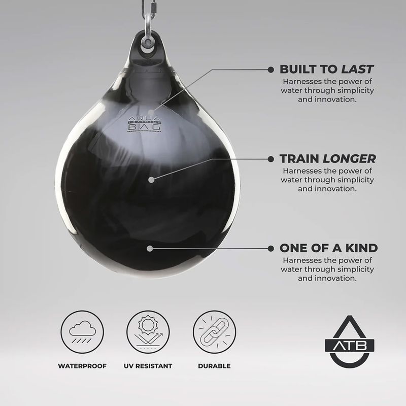 Speedball Aqua Training Bag Energy Punching Bag 15" black/silver 4