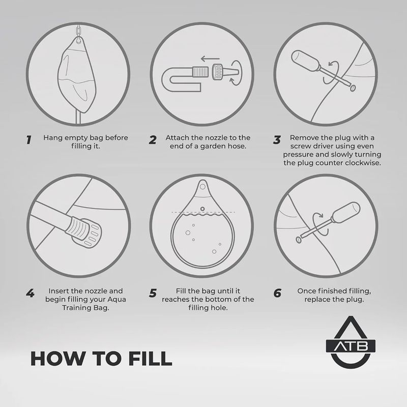 Punching bag Aqua Training Bag Bruiser 18" haymaker black 3