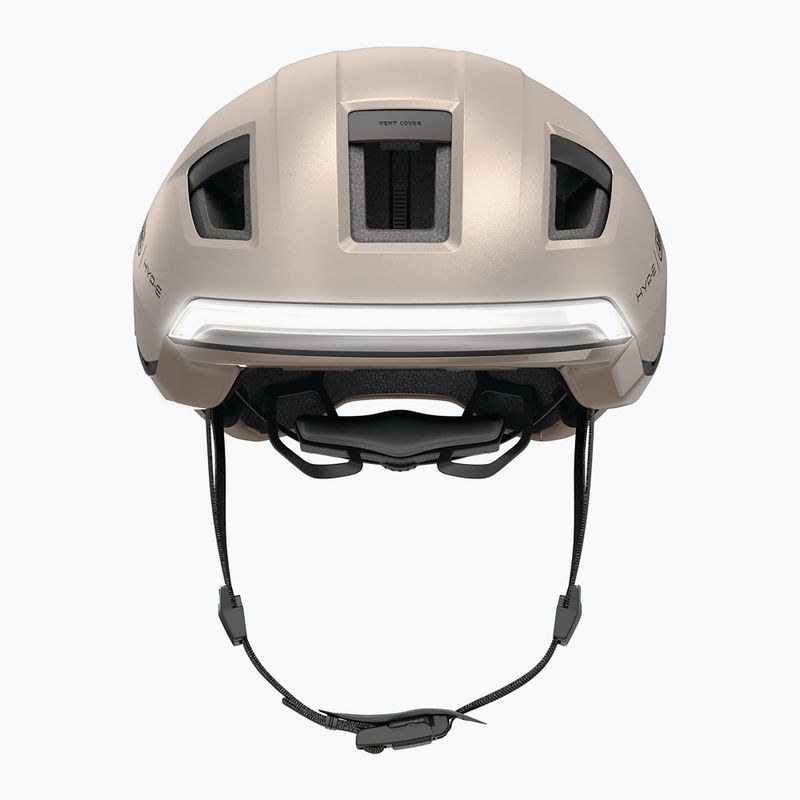 Bike helmet with indicators ABUS Hyp-E champagne gold 5