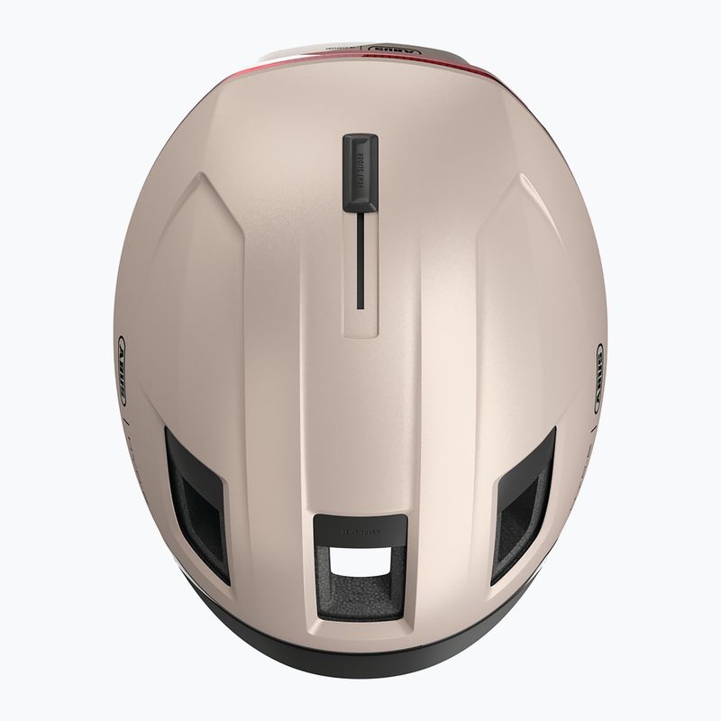 Bike helmet with indicators ABUS Hyp-E champagne gold 7