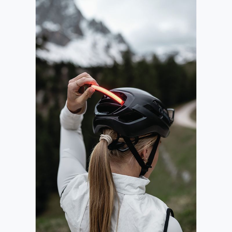Bike helmet ABUS Taipan LED velcet black 9