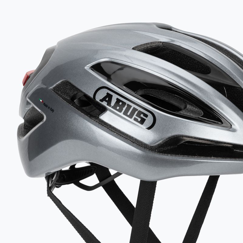 Bike helmet ABUS Taipan LED graphite silver 8