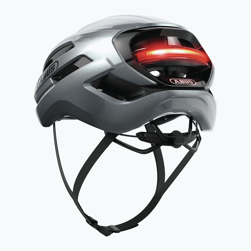 Bike helmet ABUS Taipan LED graphite silver 3