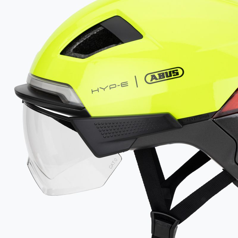 Bike helmet with indicators ABUS Hyp-e Ace signal yellow 7