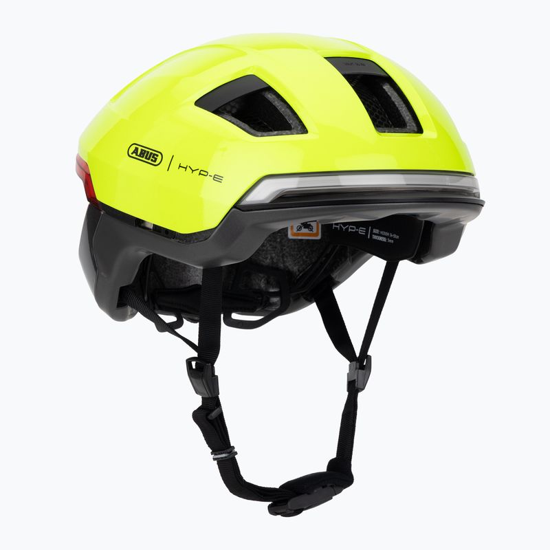 Bike helmet with indicators ABUS Hyp-e Ace signal yellow 8